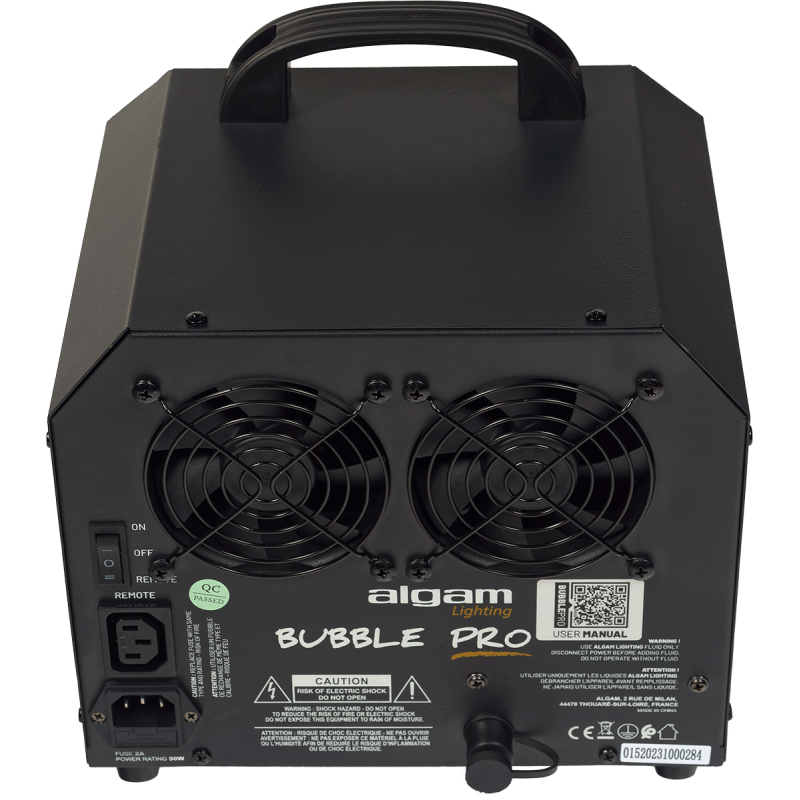 ALGAM LIGHTING BUBBLE-PRO machine à bulles 50w 0,75l