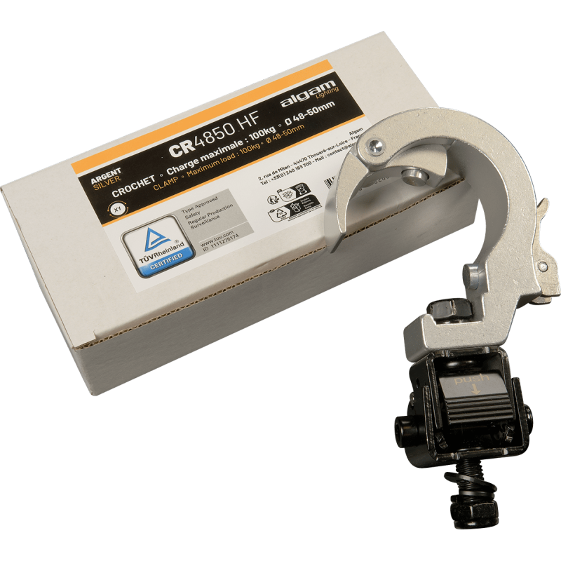 ALGAM LIGHTING CR-4850-HF clamp flexible - ø 48-50mm - max 100kg - alu