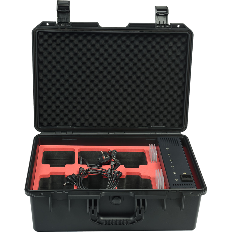 ALGAM LIGHTING EVENT PAR 44IP-X6-CASE malette de transport et recharge pour 6 eventpar44-quad-ip