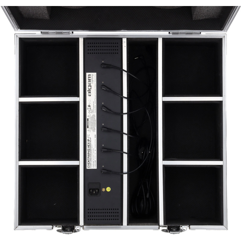 ALGAM LIGHTING EVENTPAR412-612-FC flight case pour 6 eventpar 412 hex ip avec chargeur