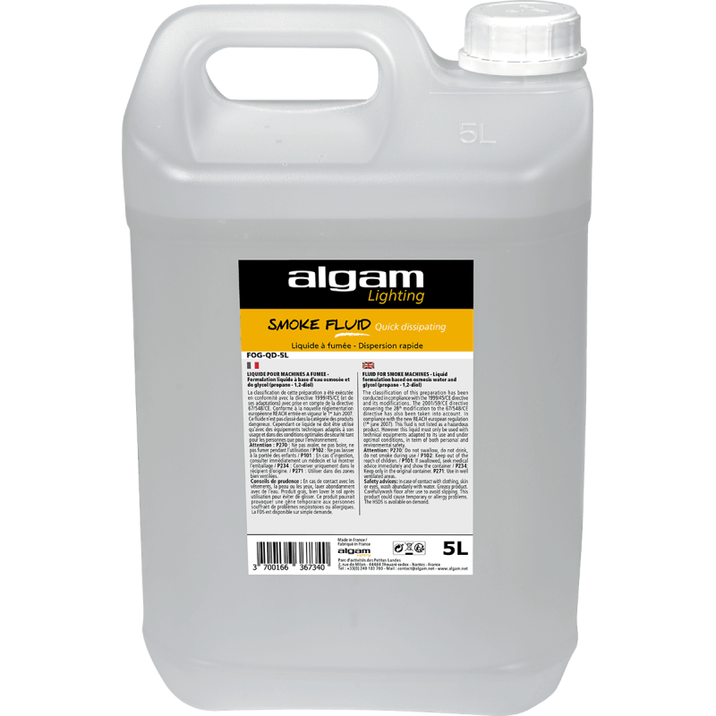 ALGAM LIGHTING FOG-QD-5L liquide fumée dispersion rapide 5l