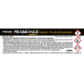 ALGAM LIGHTING FRA-PAS-20ML parfum fumée-brouillard passion 20ml
