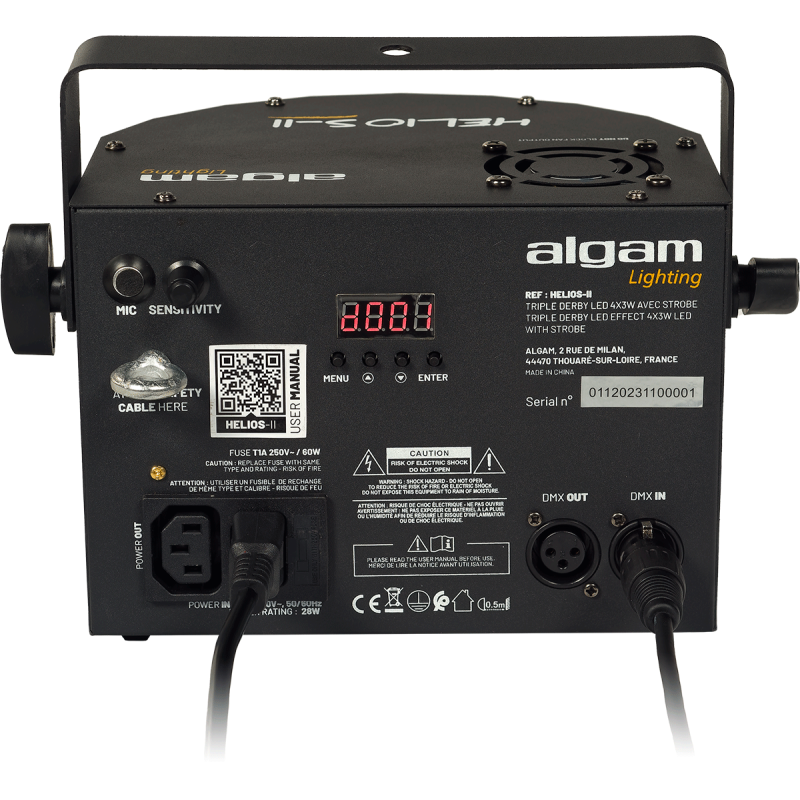 ALGAM LIGHTING HELIOS-II projecteur derby + stroboscope dynamique