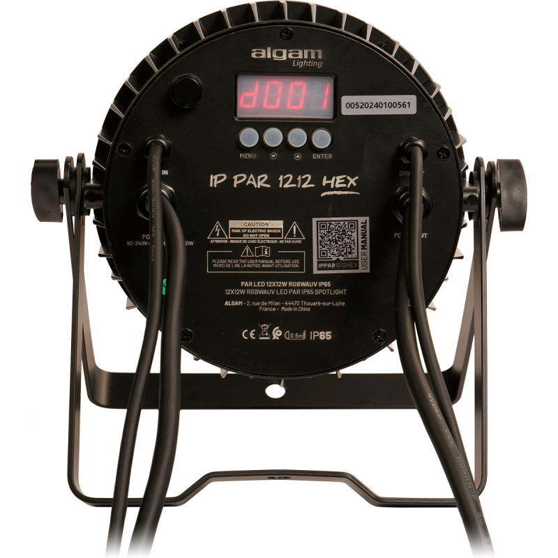 ALGAM LIGHTING IP-PAR-1212-HEX par led ip65 - 12 x 12w hex