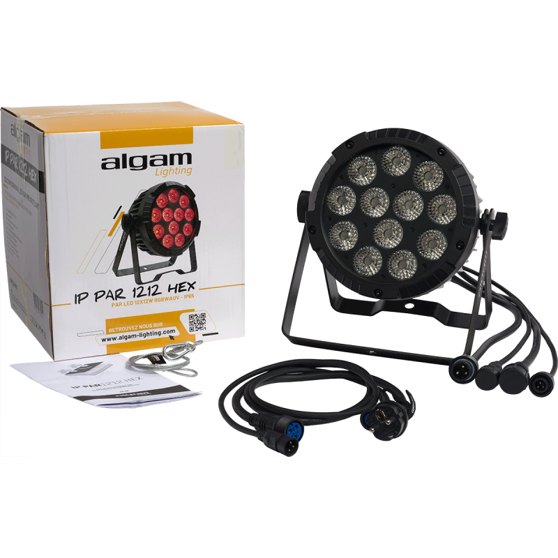 ALGAM LIGHTING IP-PAR-1212-HEX par led ip65 - 12 x 12w hex