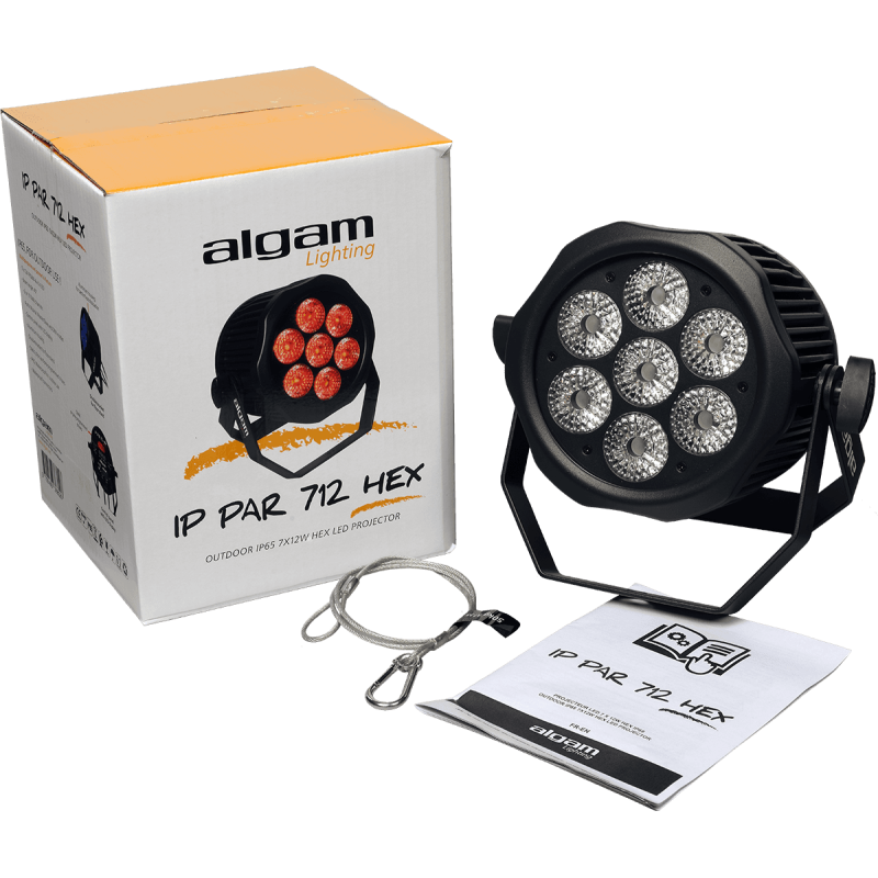 ALGAM LIGHTING IP-PAR-712-HEX par led ip65 - 7 x 12w hex