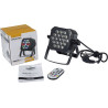 ALGAM LIGHTING MINIPAR193FX par led 8 led 1w rouge/vert/bleu/blanc 1 led 3w rvb télécommande