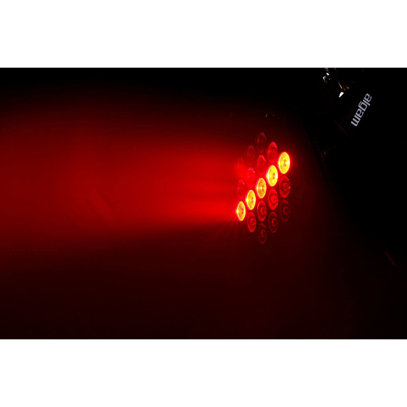 ALGAM LIGHTING MINIPAR193FX par led 8 led 1w rouge/vert/bleu/blanc 1 led 3w rvb télécommande