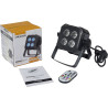 ALGAM LIGHTING MINIPAR46-QUAD par led 4x 6w 4-en-1 télécommande
