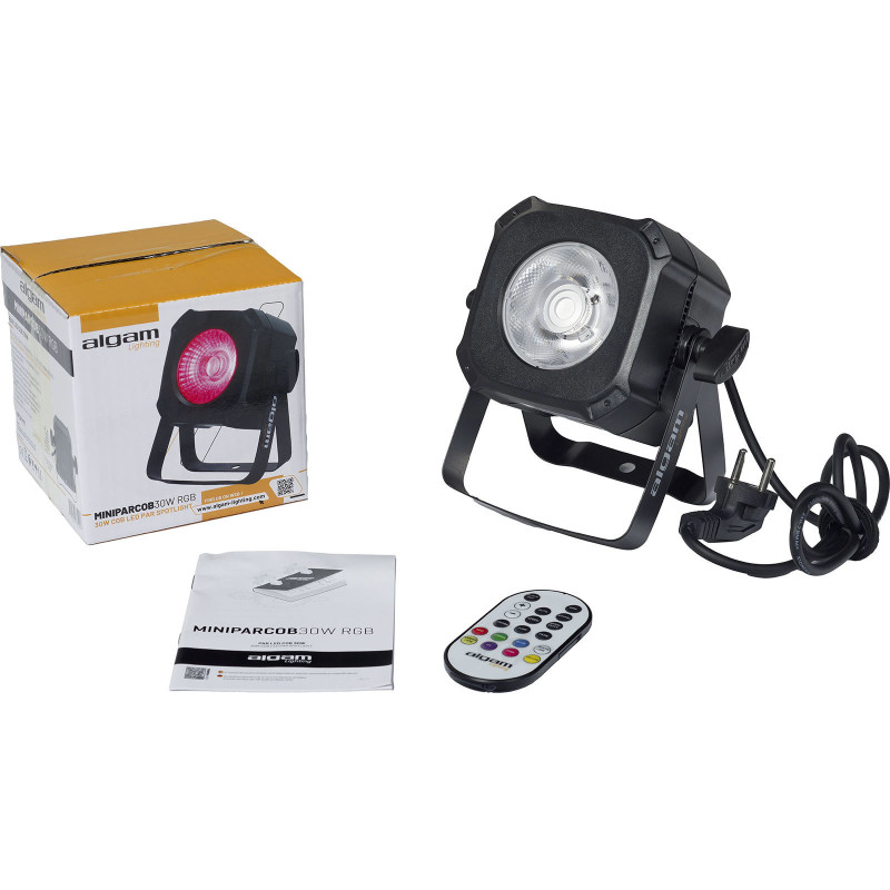 ALGAM LIGHTING MINIPARCOB30-RGB par led cob 30w télécommande