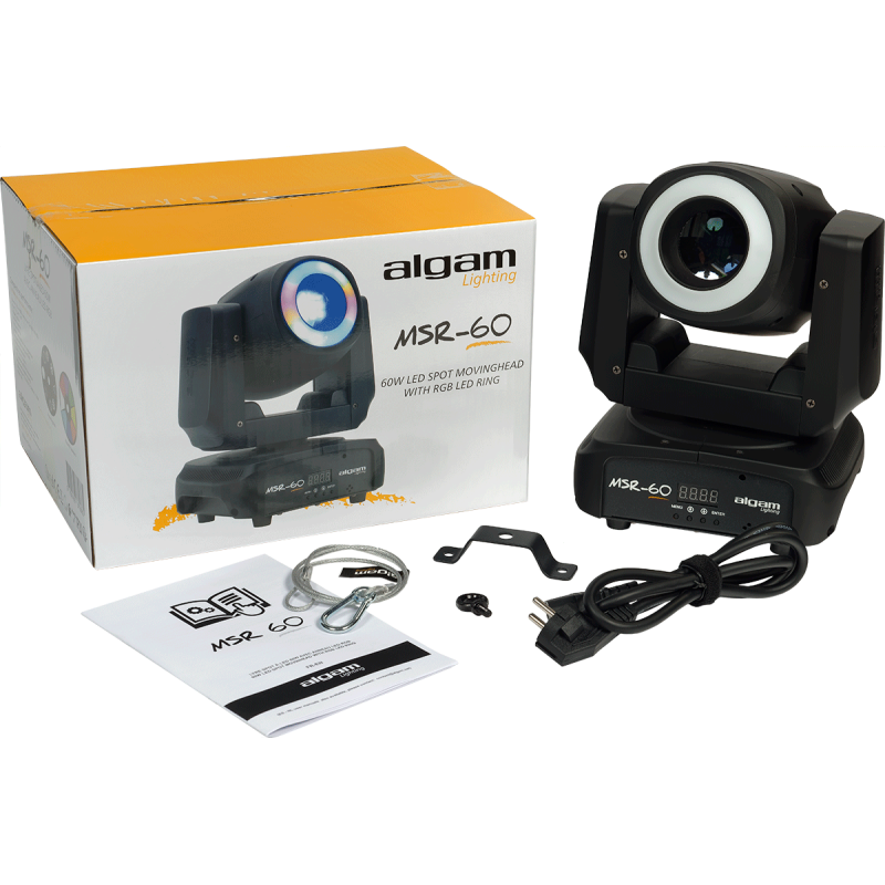 ALGAM LIGHTING MSR60 lyre spot led 80w + anneau led