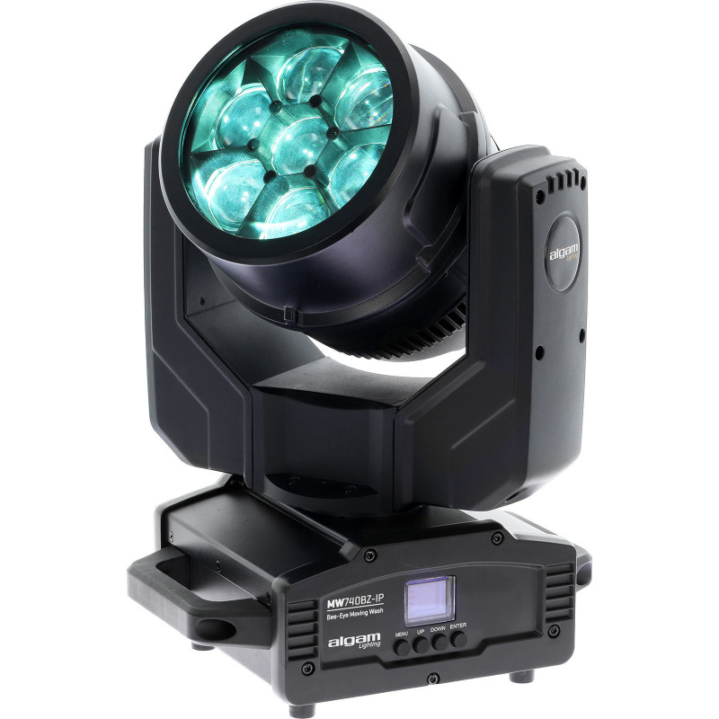 ALGAM LIGHTING MW740BZ-IP lyre wash 7 x 40w led rgbw