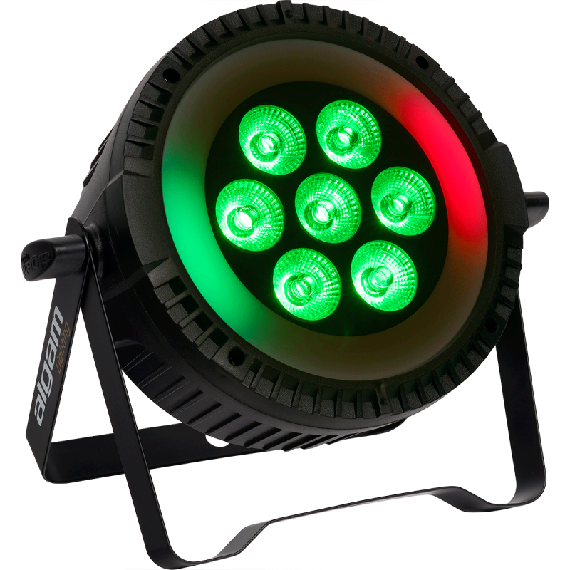 ALGAM LIGHTING PARWASH76-RING par wash 7x 6w + anneau led