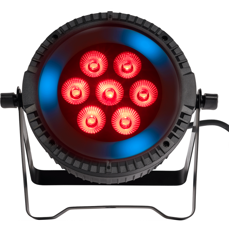 ALGAM LIGHTING PARWASH76-RING par wash 7x 6w + anneau led
