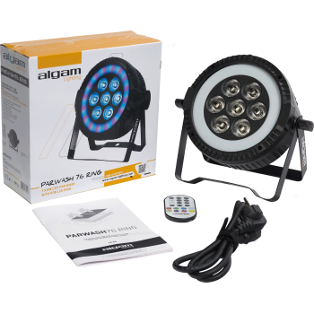 ALGAM LIGHTING PARWASH76-RING par wash 7x 6w + anneau led