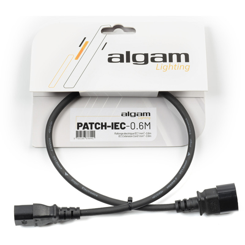 ALGAM LIGHTING PATCH-IEC-0.6M rallonge électrique iec 1 mm² - 0,6 m