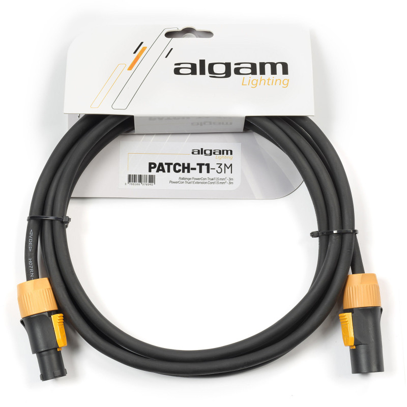 ALGAM LIGHTING PATCH-T1-3M rallonge powercon true1 1,5 mm² - 3 m