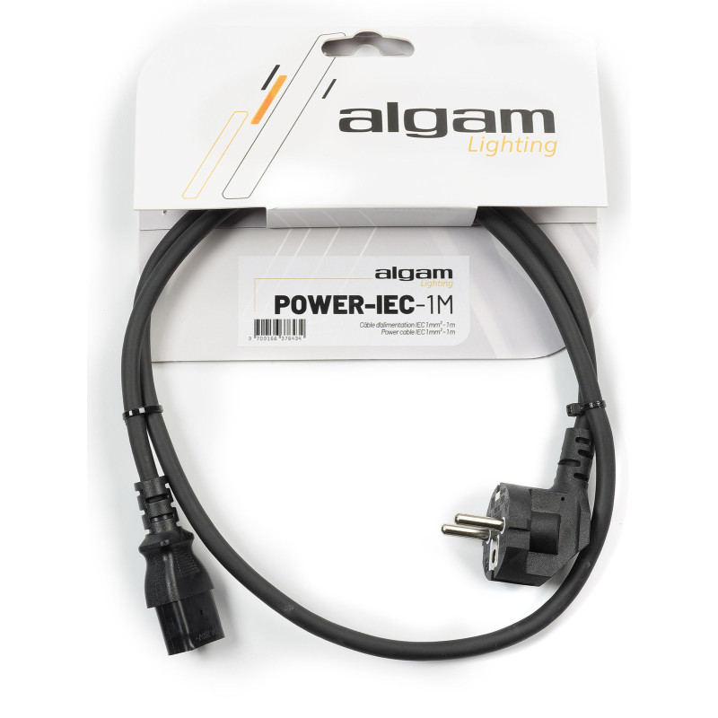 ALGAM LIGHTING POWER-IEC-1M câble d'alimentation iec 1 mm² - 1 m