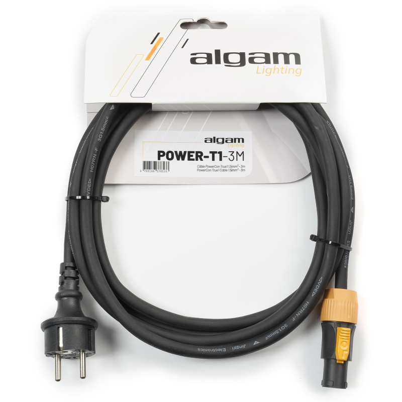 ALGAM LIGHTING POWER-T1-3M câble powercon true1 1,5 mm² - 3 m