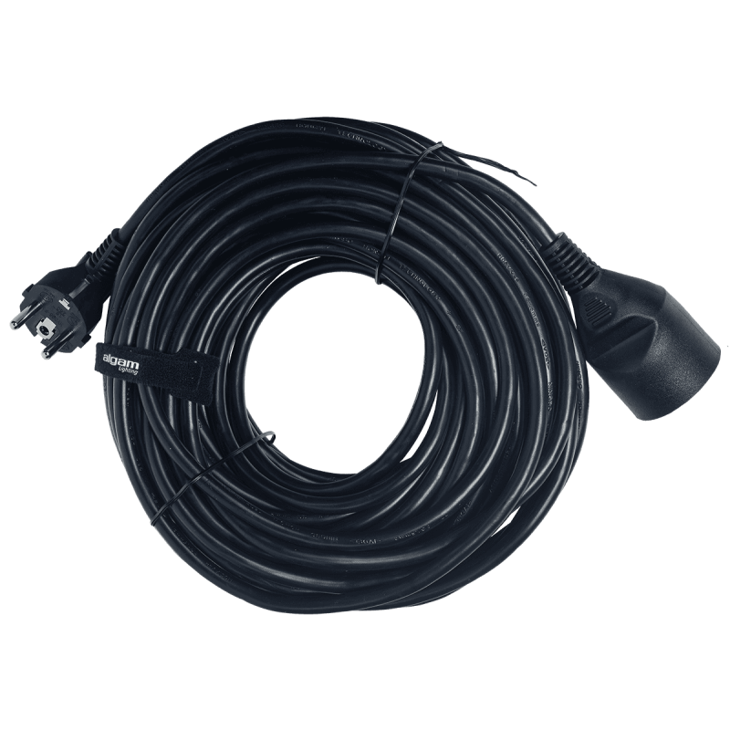 ALGAM LIGHTING PRO-20M rallonge standard pvc h05vv-f 3g1,5mm² - 20m noir