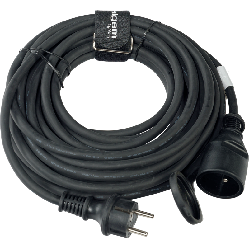 ALGAM LIGHTING PRO-IP315-10M rallonge ip44 prise ce h07rn-f 3g1,5mm² - 10m noir