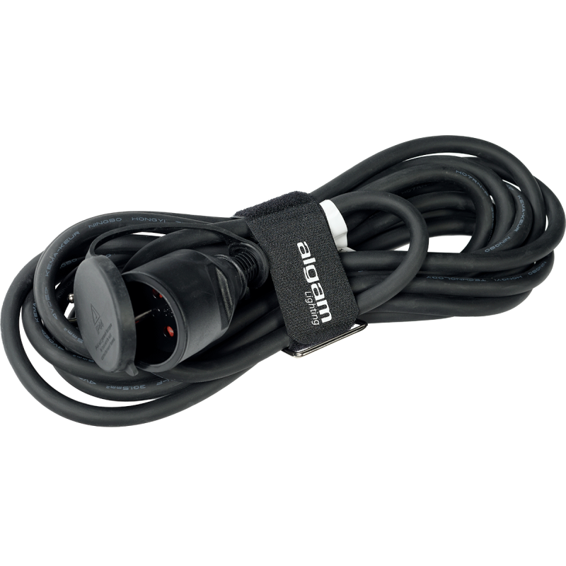 ALGAM LIGHTING PRO-IP315-5M rallonge ip44 prise ce h07rn-f 3g1,5mm² - 5m noir