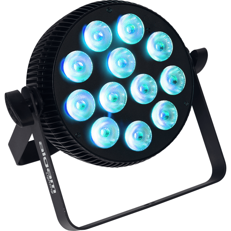 ALGAM LIGHTING SLIMPAR-1210-QUAD projecteur à led 12x10w 4-en-1 rgbw slim