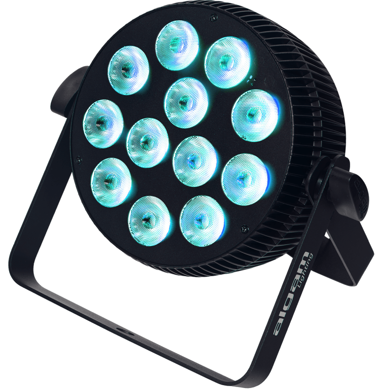 ALGAM LIGHTING SLIMPAR-1210-QUAD projecteur à led 12x10w 4-en-1 rgbw slim