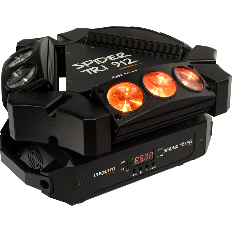 ALGAM LIGHTING SPIDER-TRI-912 mini-barres motorisées beam 9x 12w