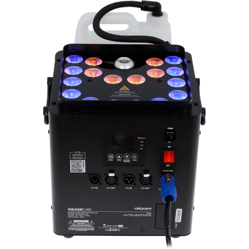 ALGAM LIGHTING VULKAN-CUBE machine à fumée verticale led