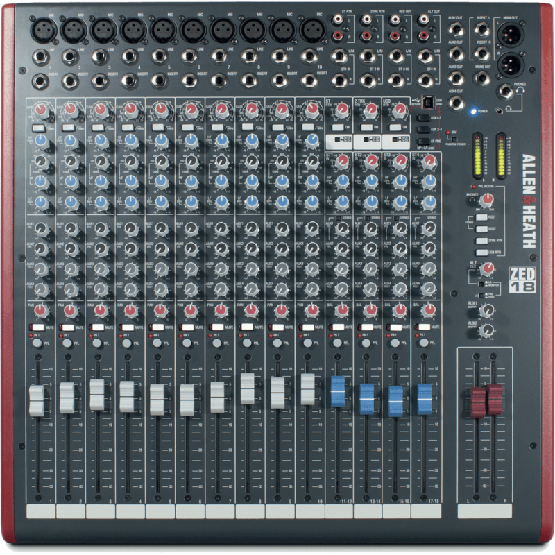 ALLEN & HEATH ZED-18 table de mixage zed-18