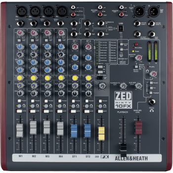 ALLEN & HEATH ZED60-10FX table de mixage zed60-10fx