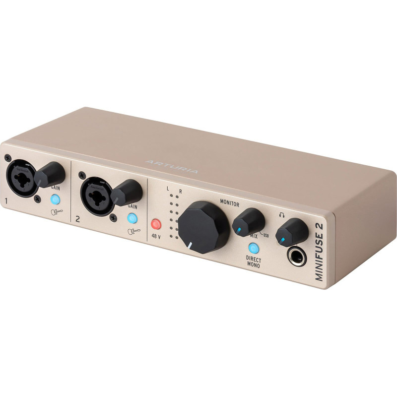 ARTURIA MINIFUSE2-CH interface audio usb 2 entrée minifuse champagne - édition limitée