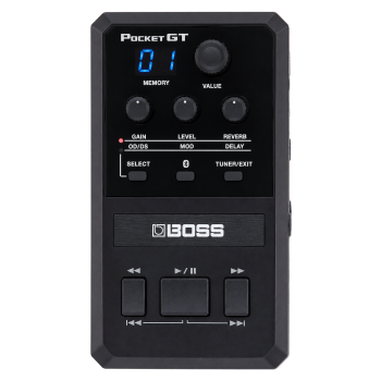BOSS POCKET-GT pocket sized, desktop multi effects processer avec youtube intergration