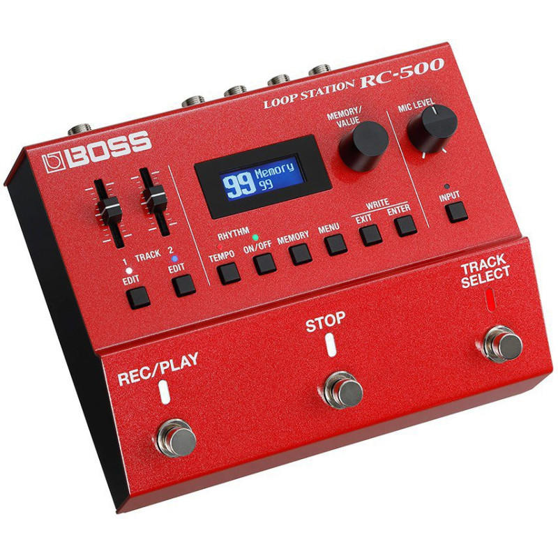 BOSS RC-500 dual track loop station avec xlr input effects drum patterns and memories