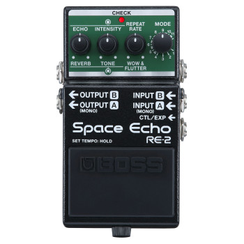BOSS RE-2 legendary space echo sound in a compact pedale