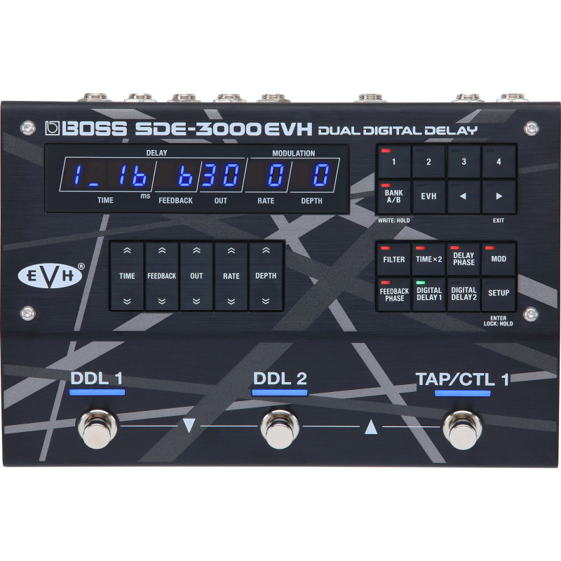 BOSS SDE-3000-EVH faithful recreation of classic roland 80’s rack delay in pedale format (van halen signature)