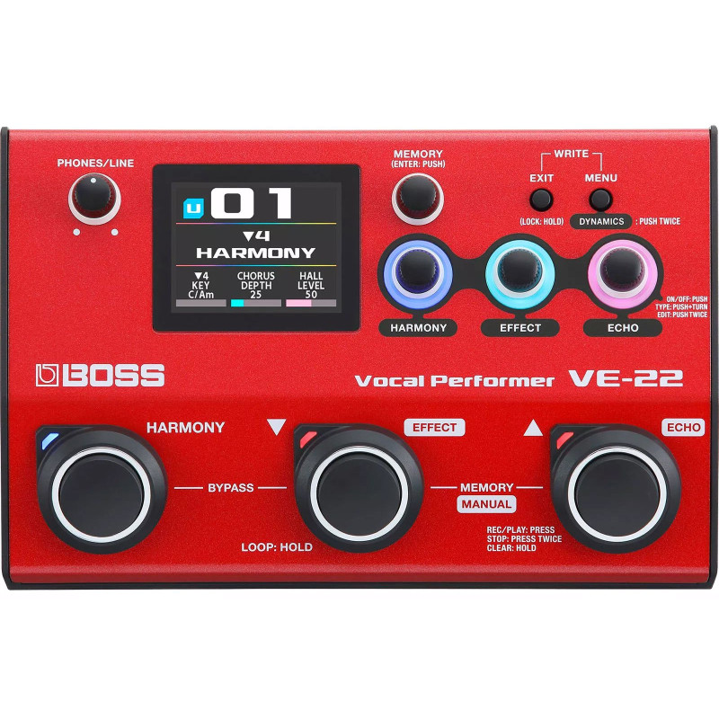BOSS VE-22 pedale d'effets voix