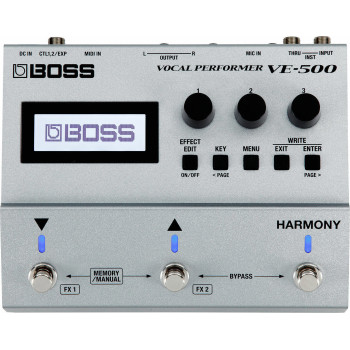 BOSS VE-500 vocal effects pour pedaleboards
