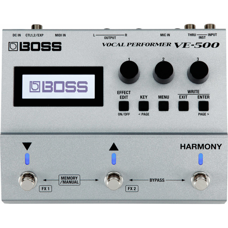 BOSS VE-500 vocal effects pour pedaleboards