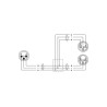 CORDIAL CFY0.3MFF câble y bretelle xrl mâle / 2 xlr femelles 30 cm