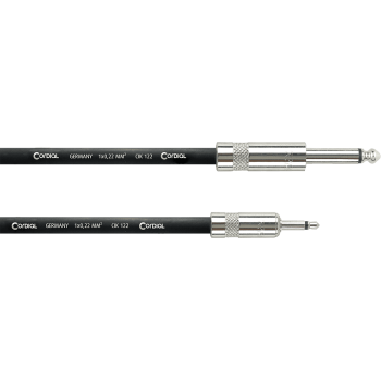 CORDIAL CPI1PZ câble patch modulaire jack/minijack mono 1 m
