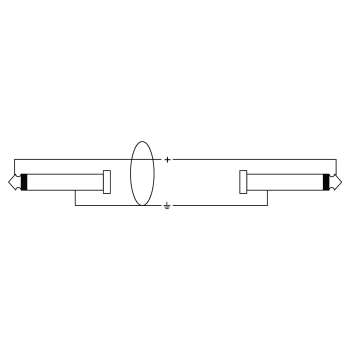CORDIAL CPI1PZ câble patch modulaire jack/minijack mono 1 m