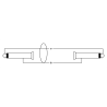 CORDIAL CPI1PZ câble patch modulaire jack/minijack mono 1 m