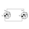 CORDIAL CPL1.5LL2 câble h.p. speakon 2 points 1,5 m