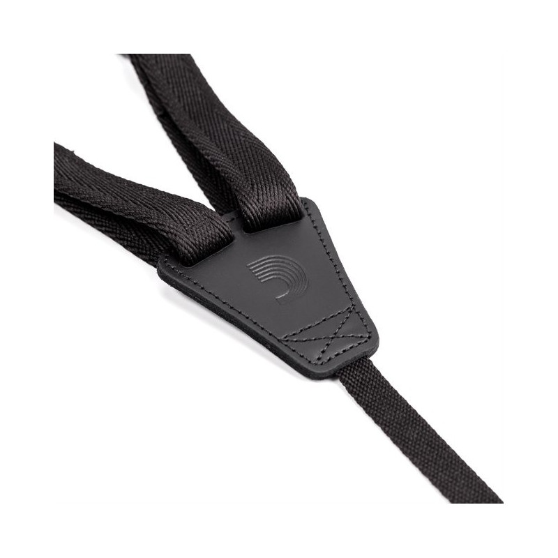D'ADDARIO 19UKE00 Sangle pour ukulélé Eco, noire, par D'Addario