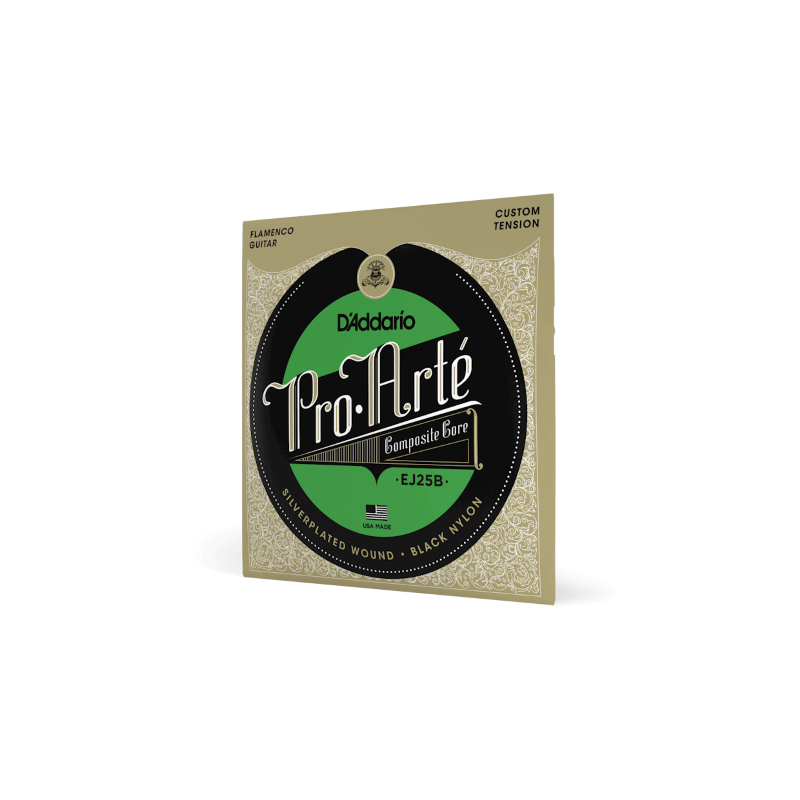 D'ADDARIO EJ25B D'Addario Cordes en nylon composite noir pour guitare flamenco D'Addario Pro-Arte EJ25B