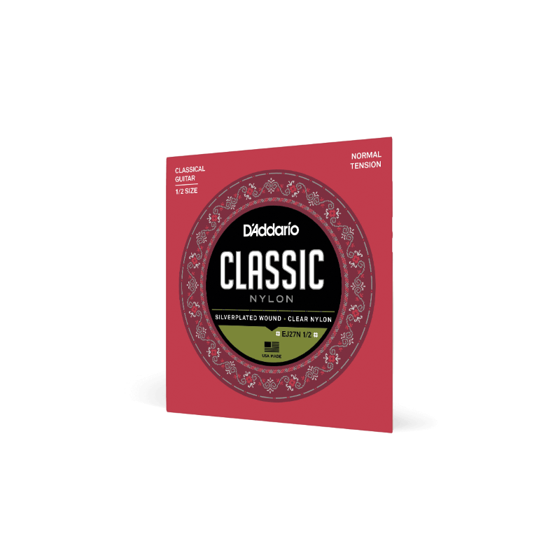 D'ADDARIO EJ27N 1/2 D'Addario Cordes d'étude pour guitare classique 1/2 D'Addario EJ27N, Normal