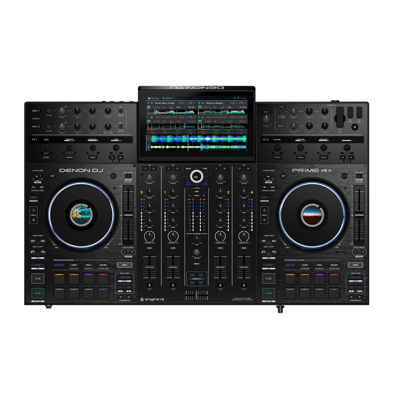 DENON DJ PRIME4+ système dj tout-en-un 4 voies autonome