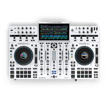 DENON DJ PRIME4+WHITE système dj tout-en-un 4 voies autonome blanc
